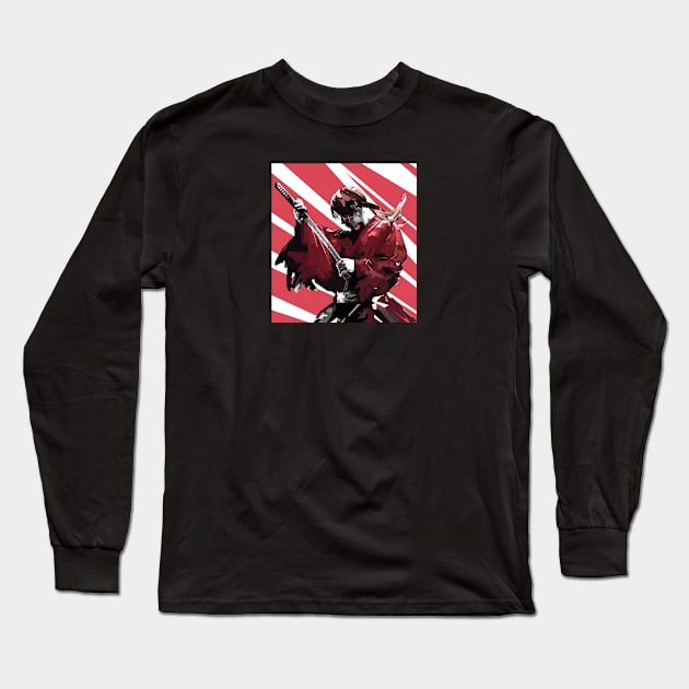 Rurouni Kenshin In Vector Art Stlye Long Sleeve T-Shirt by Hanafi